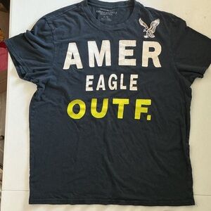 American Eagle Outfitters Navy Graphic Tee